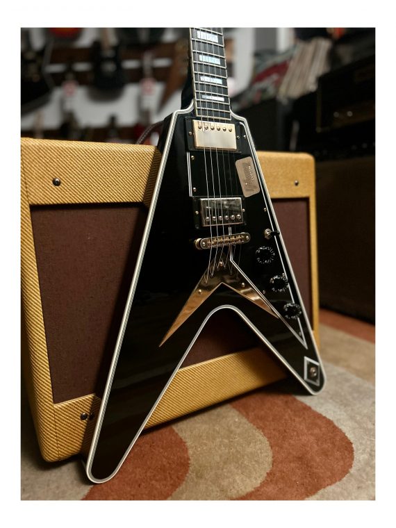 GIBSON FLYING V CUSTOM SHOP LIMITED RUN CUSTOM EBONY de 2017