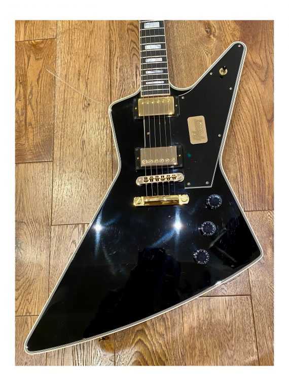 GIBSON EXPLORER CUSTOM SHOP LIMITED RUN CUSTOM EBONY de 2017