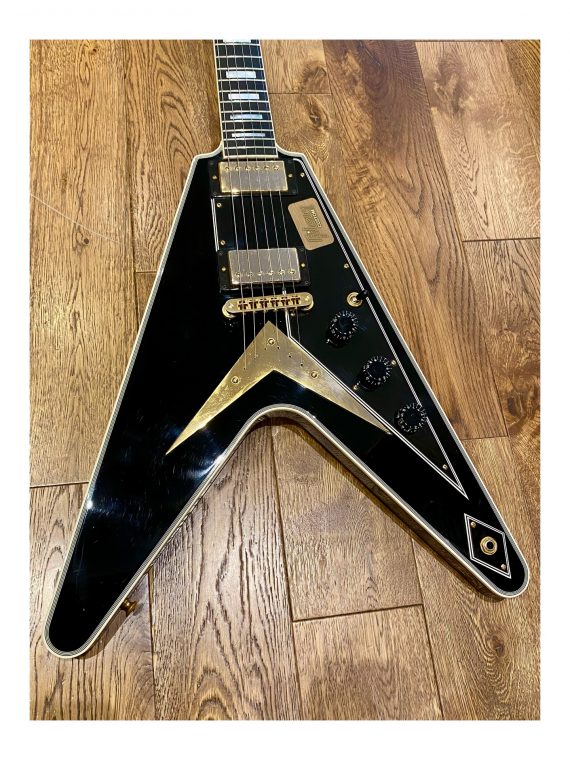GIBSON FLYING V CUSTOM SHOP LIMITED RUN CUSTOM EBONY de 2017