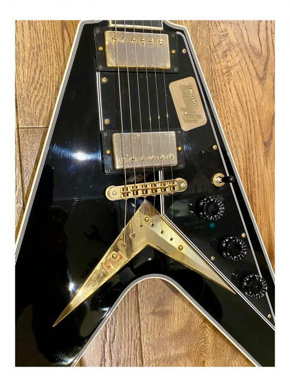 GIBSON FLYING V CUSTOM SHOP LIMITED RUN CUSTOM EBONY de 2017