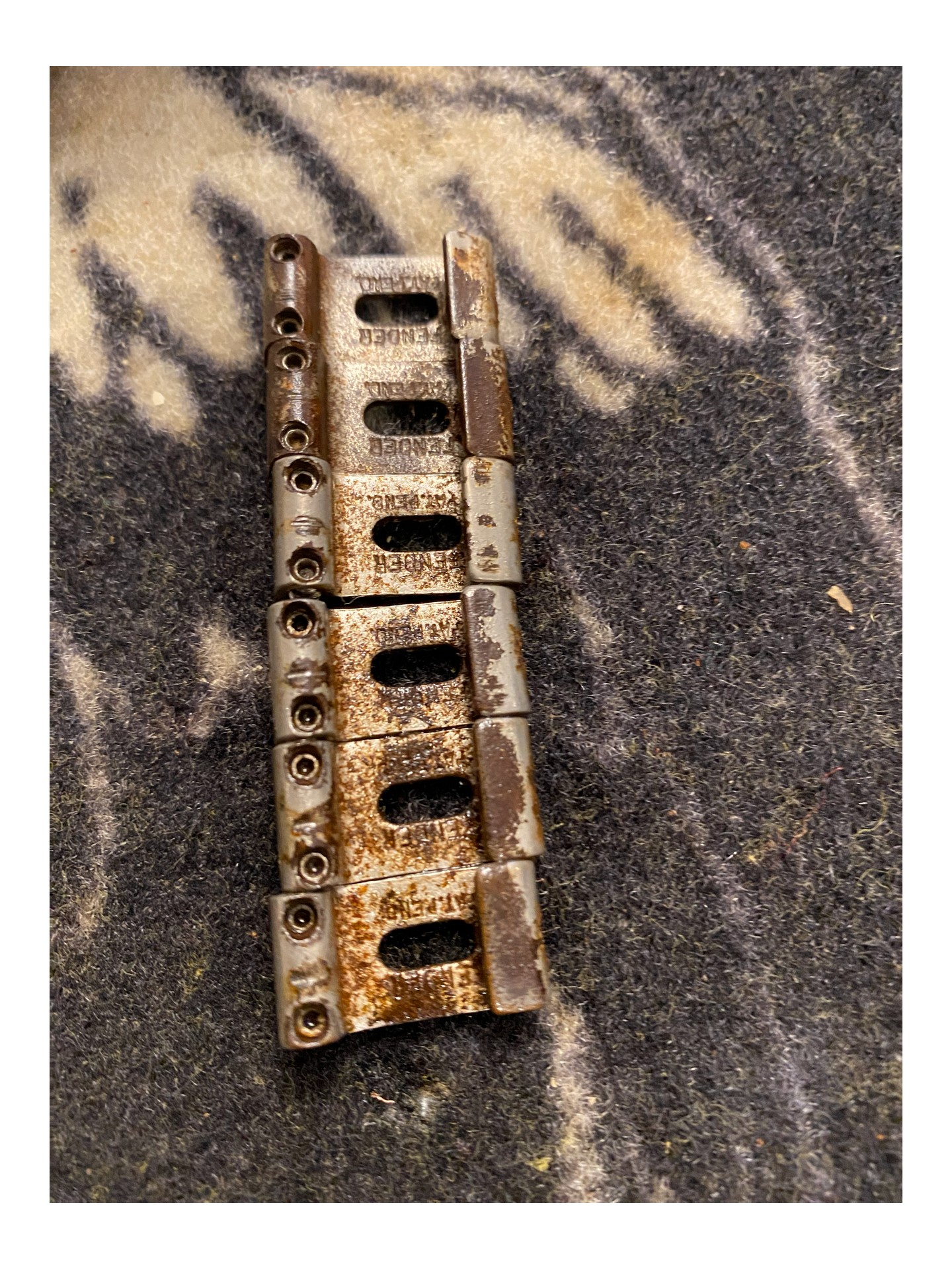 FENDER STRATOCASTER CLIVE BROWN BODY ONLY REFIN de 1960