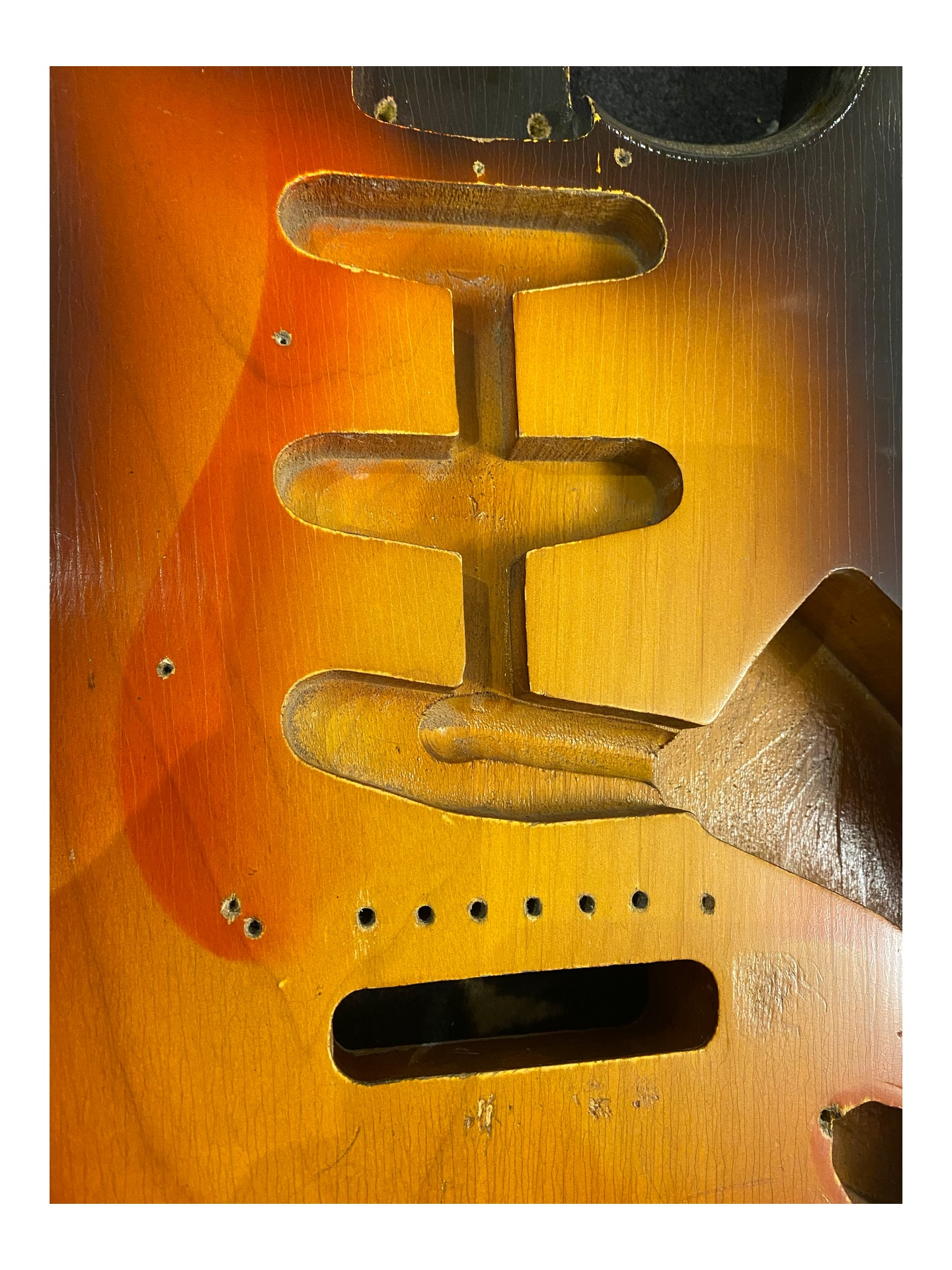 FENDER STRATOCASTER CLIVE BROWN BODY ONLY REFIN de 1960