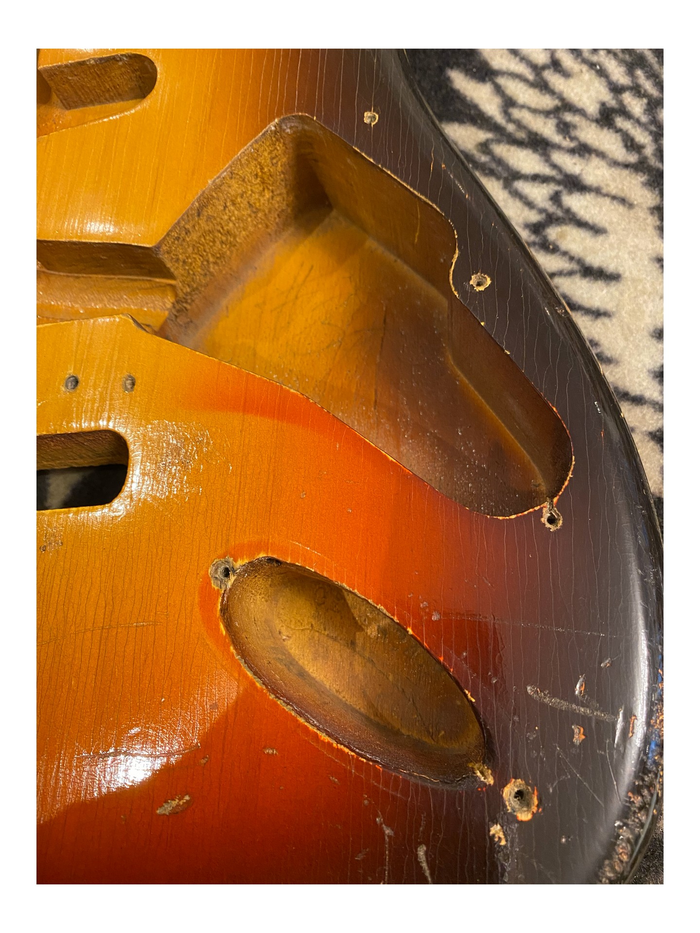 FENDER STRATOCASTER CLIVE BROWN BODY ONLY REFIN de 1960