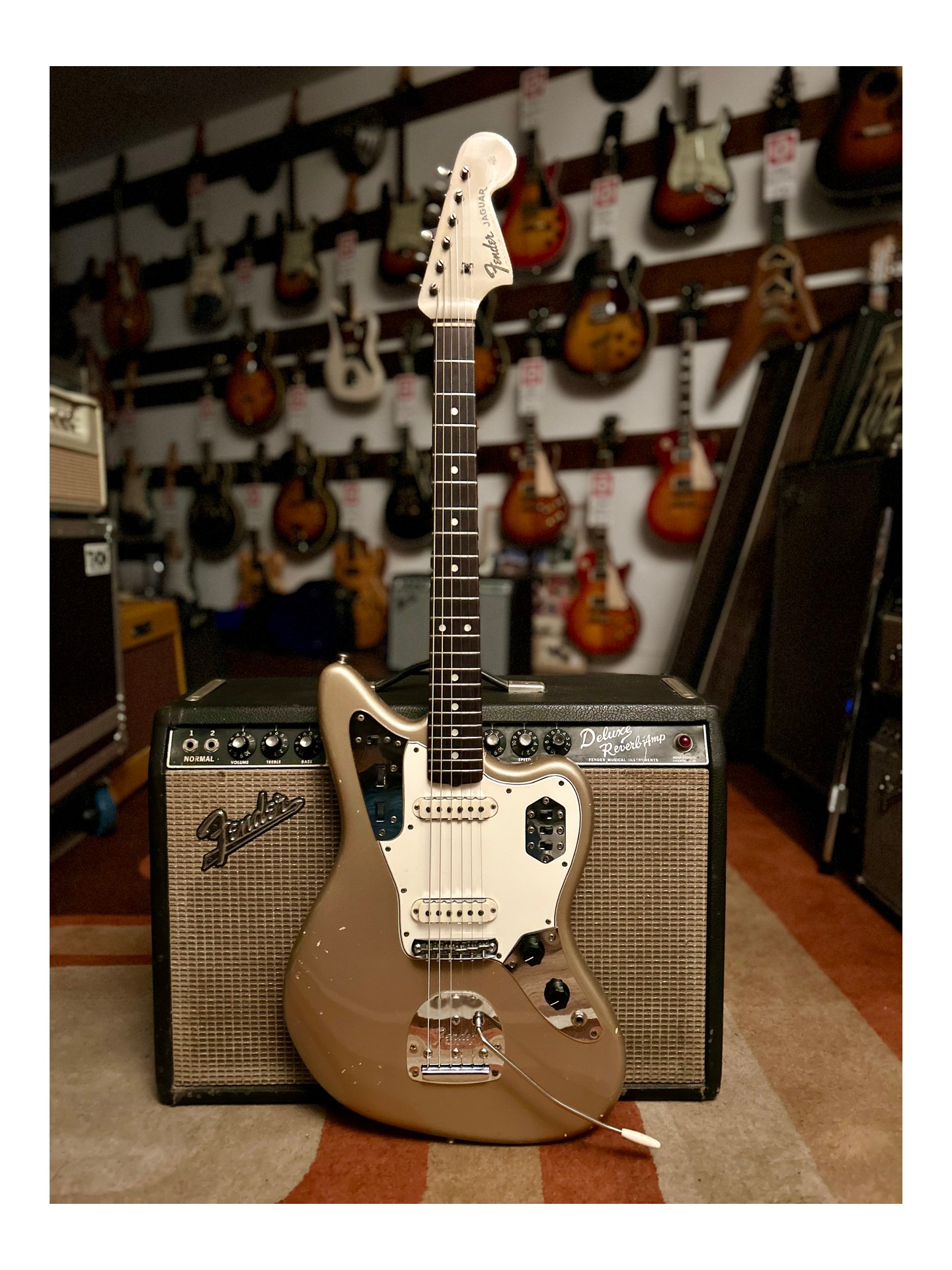 FENDER JAGUAR SHORELINE GOLD de 1964