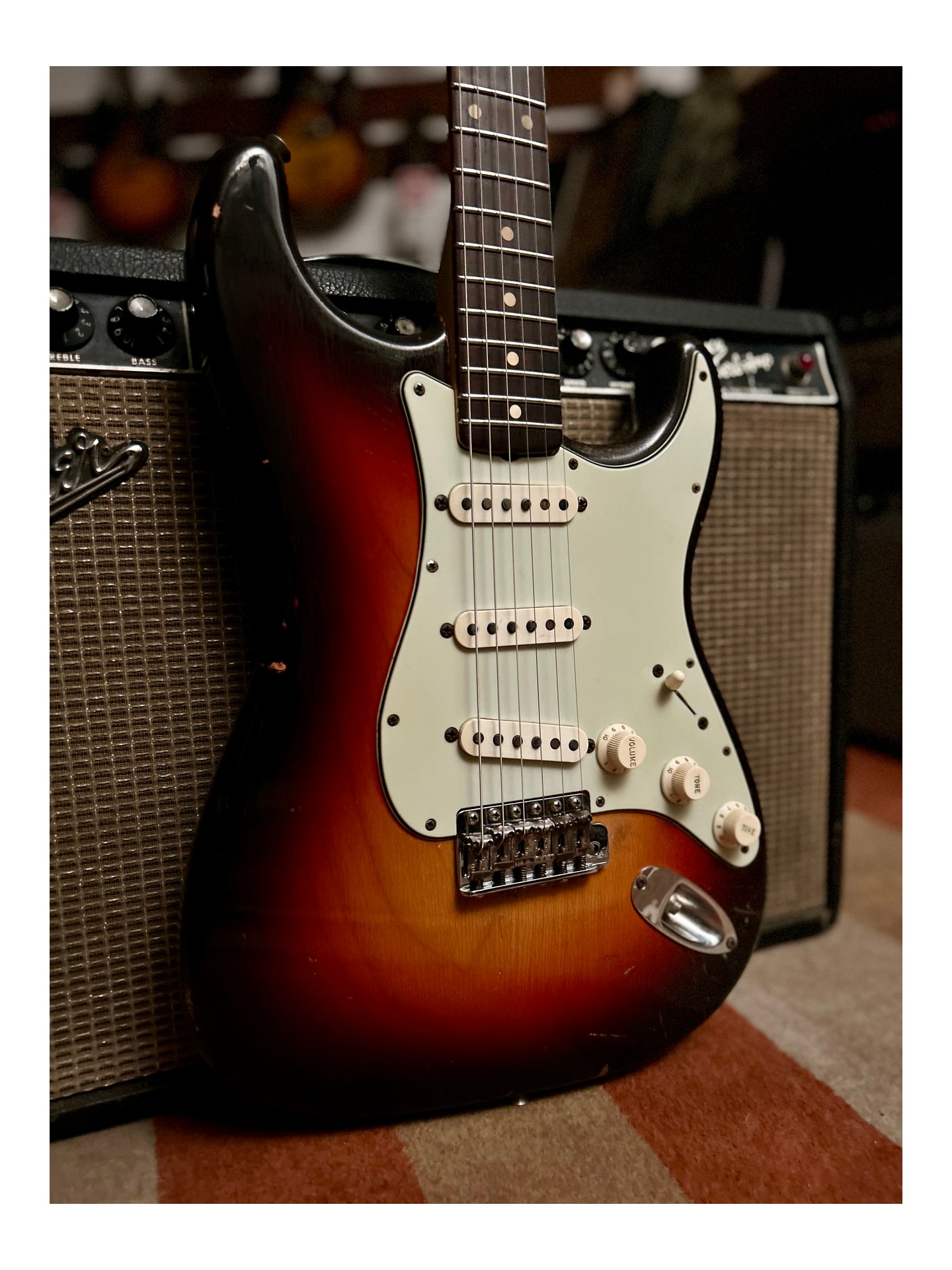 FENDER STRATOCASTER CLIVE BROWN BODY ONLY REFIN de 1960