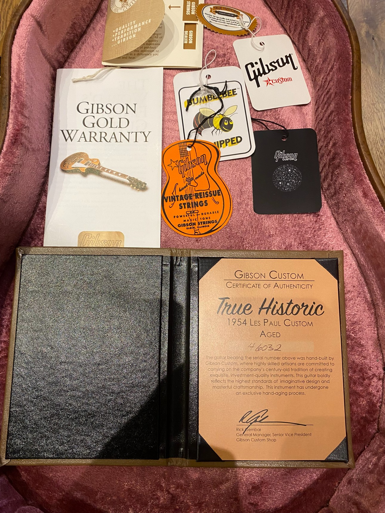 GIBSON 1954 Les Paul Custom Aged True Historic 2016